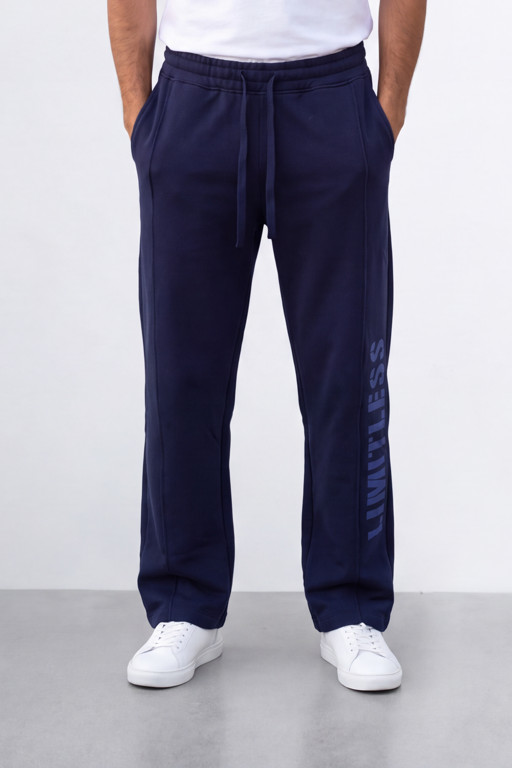 Men's Tomato Store Sweatpants Summer Melton Contrast Drawstring Waist Limitless Side Typography Wide Leg