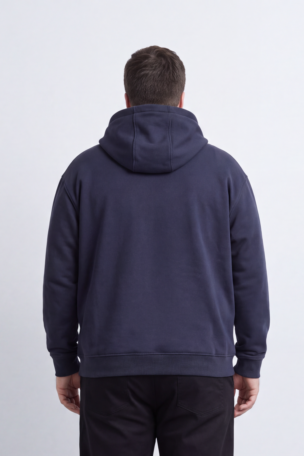 Men's Tomato Store Brushed Fleece Big Size Hoodie Logo Patch Detail Hood Kangaroo Pocket Summer Melton Slim Fit