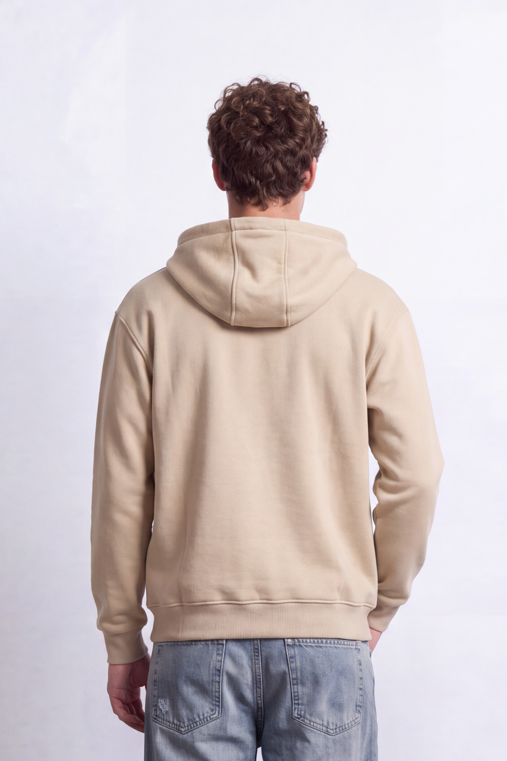 Men's Tomato Store Sweatshirt Hood Full-Zip Chest Patch Split Kangaroo Pockets Slim Fit