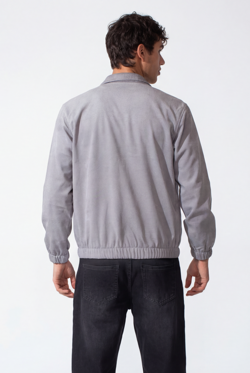 Men's Velvet Slim Fit Long Sleeve Shirt With Pockets