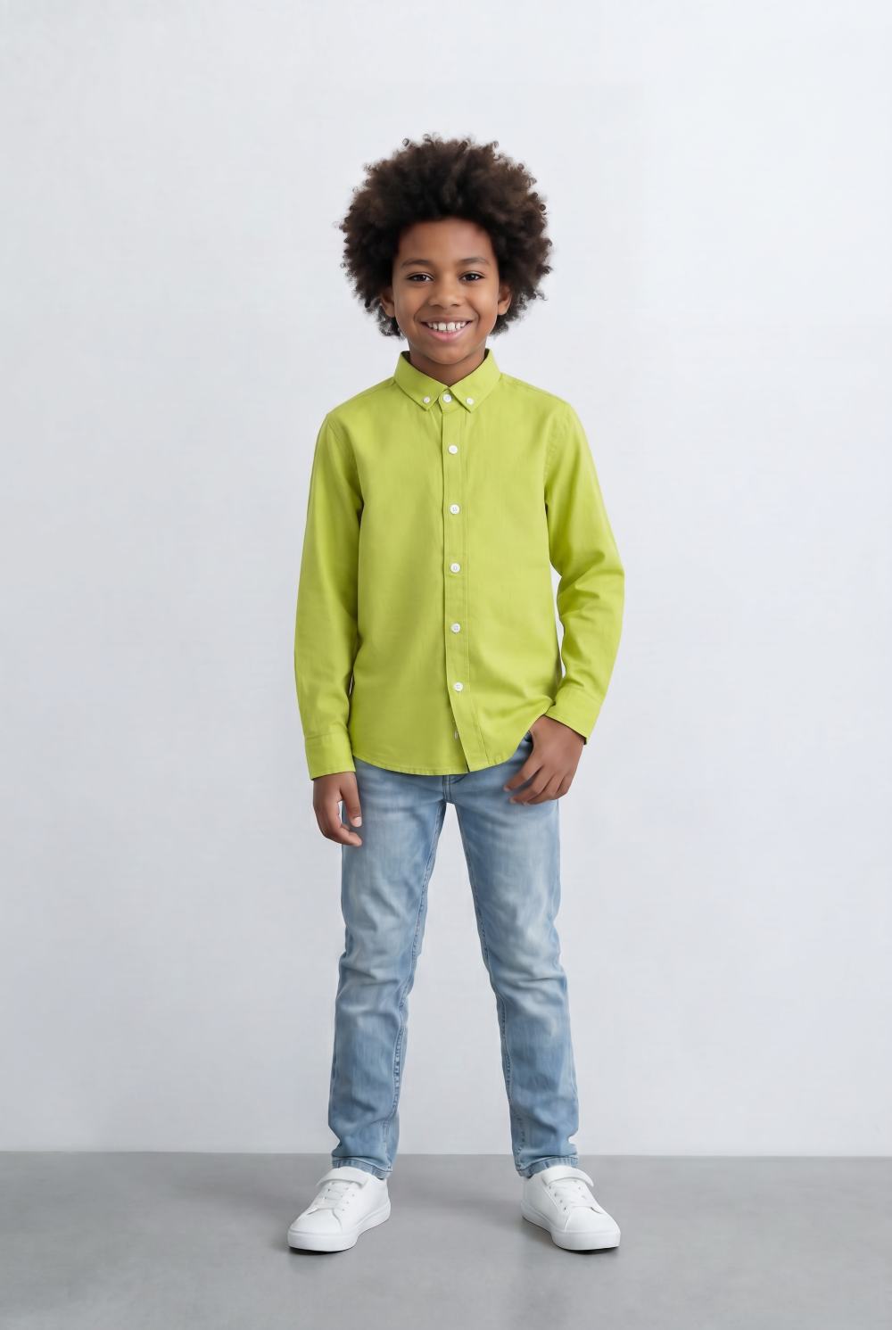 Boy's Tomato Store Button Down Shirt Classic Collar Design Long Sleeve