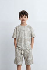 Boy’s Tomato Store Matching Oversize Set Coordinated T-Shirt Finished With Soft Cloud Wash Effect