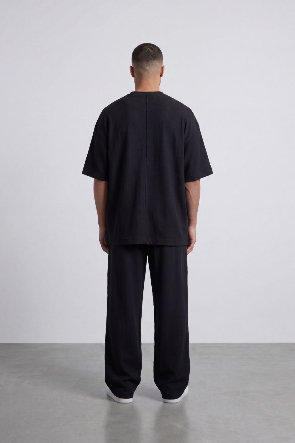 Men’s Tomato Store Shadow Ease Co-Ord Set With Soft Textured Knit Surface Plain Solid Dye Finish Outfit