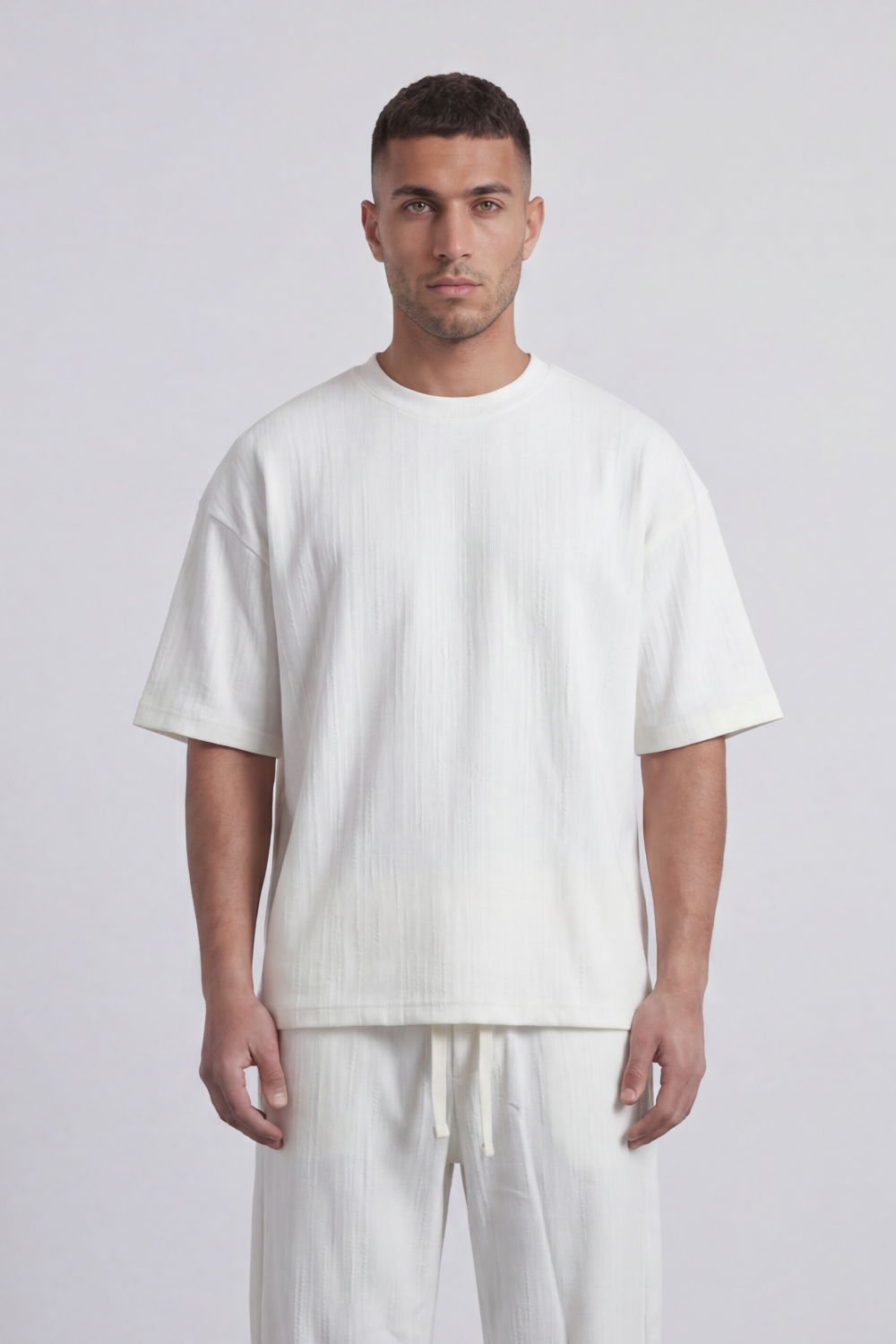 Men’s Tomato Store Shadow Ease Co-Ord Set With Soft Textured Knit Surface Plain Solid Dye Finish Outfit