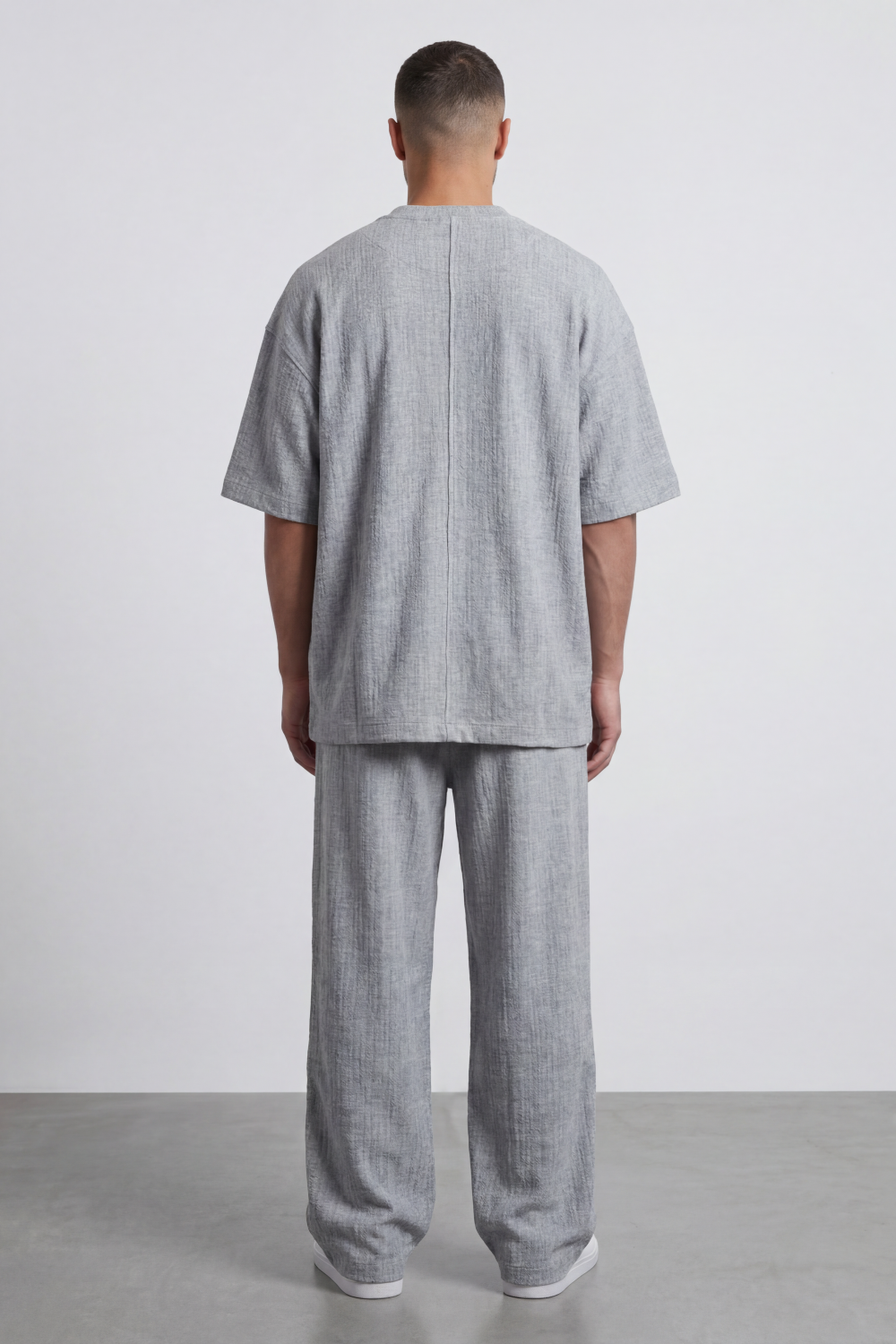 Men’s Tomato Store Shadow Ease Co-Ord Set With Soft Textured Knit Surface Plain Solid Dye Finish Outfit
