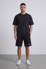 Men’s Tomato Store Night Trace Co-Ord Oversize Set Crafted From Soft Jersey Fabric Featuring Tonal Distressed Scratch Artwork Scattered Outfit