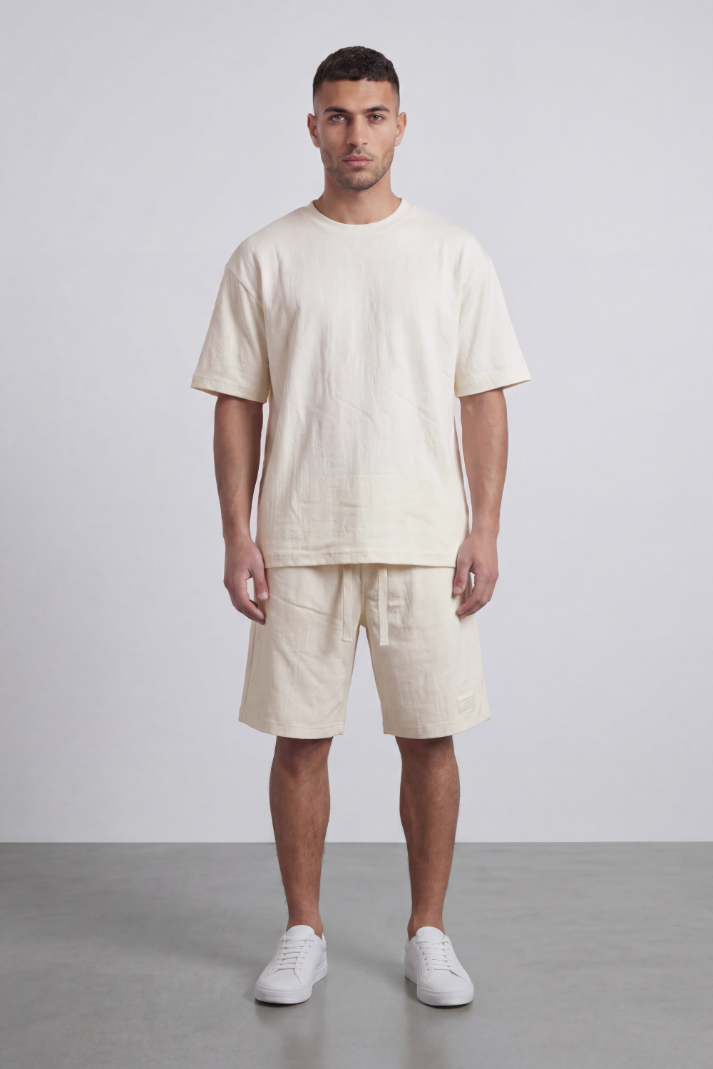 Men’s Tomato Store Night Trace Co-Ord Oversize Set Crafted From Soft Jersey Fabric Featuring Tonal Distressed Scratch Artwork Scattered Outfit