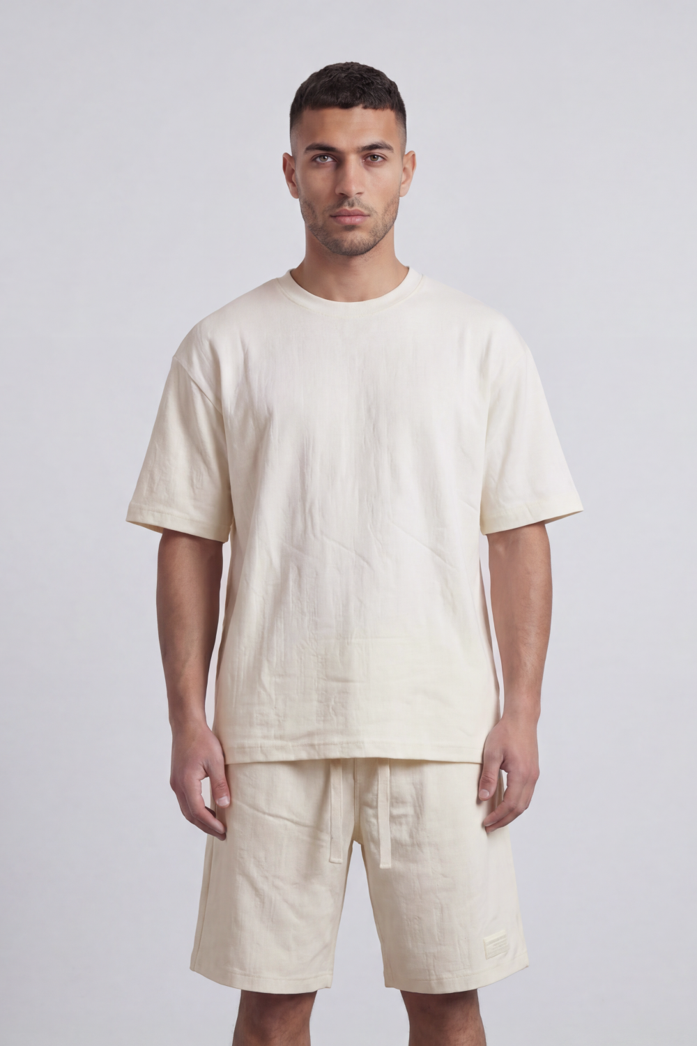 Men’s Tomato Store Night Trace Co-Ord Oversize Set Crafted From Soft Jersey Fabric Featuring Tonal Distressed Scratch Artwork Scattered Outfit