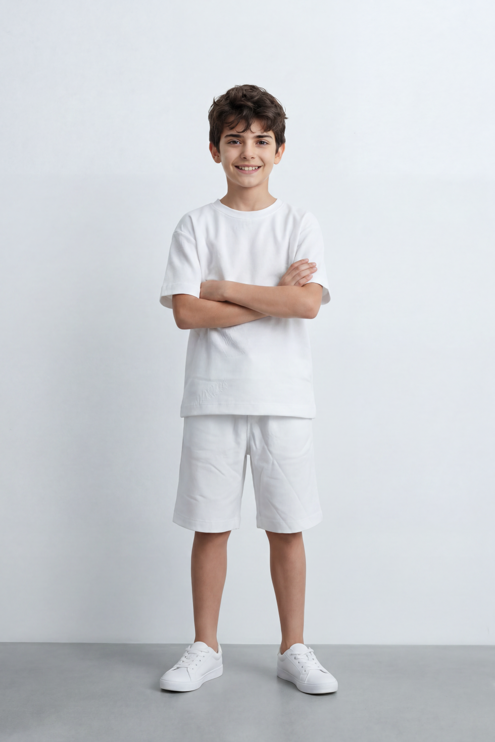Boy's Tomato Store Canyon Ease Co-Ord Set Plain Dyed Surface With Soft Washed Grain Across The Full Look Oversize