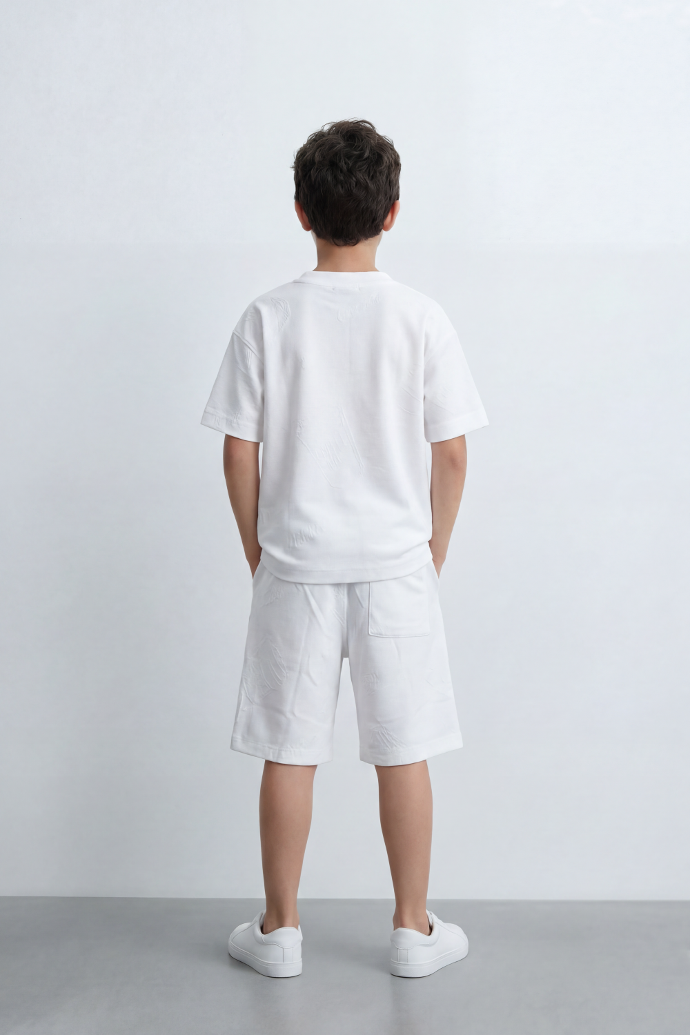 Boy's Tomato Store Canyon Ease Co-Ord Set Plain Dyed Surface With Soft Washed Grain Across The Full Look Oversize