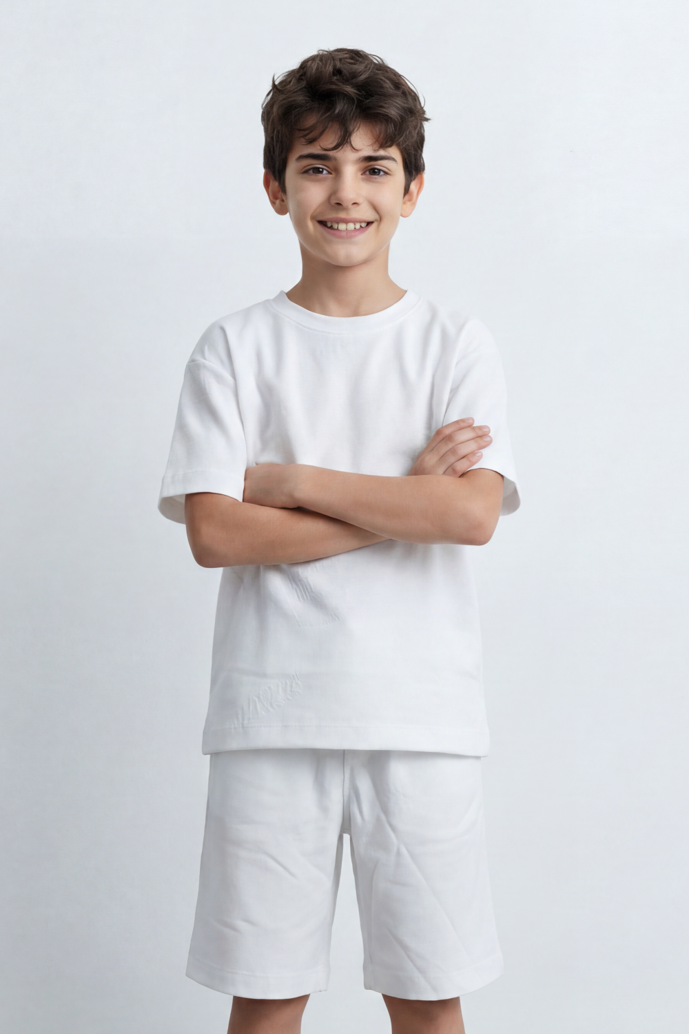 Boy's Tomato Store Canyon Ease Co-Ord Set Plain Dyed Surface With Soft Washed Grain Across The Full Look Oversize