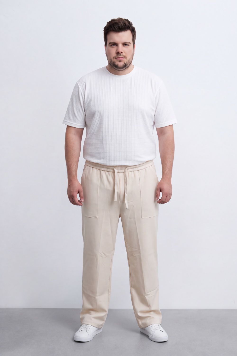 Men's Tomato Store Big Size Sweatpants Utility Patch Pockets Wide Leg