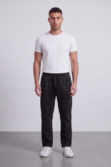 Men's Tomato Store Washed Twill Jogger Sweatpants Abstract Crack Effect Elastic Drawstring Waist Wide Leg