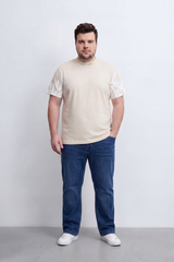 Men's Tomato Store Graphic T-Shirt Abstract Sleeve Artwork Subtle Neck Slogan Detail Reguler Fit Bigsize