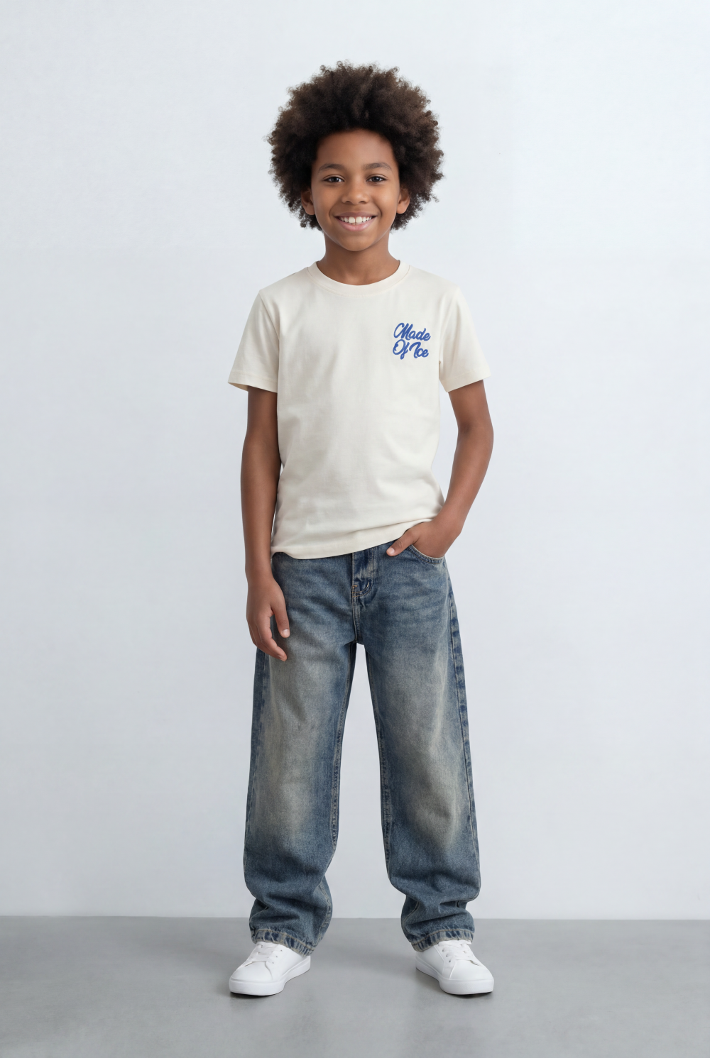 Boy's Tomato Store  T-Shirt Raised Text Graphic Detail Bold Typography