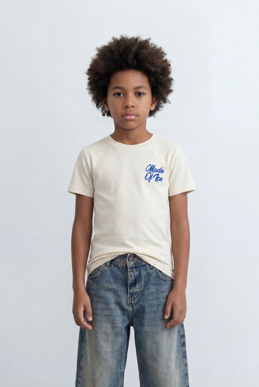 Boy's Tomato Store  T-Shirt Raised Text Graphic Detail Bold Typography