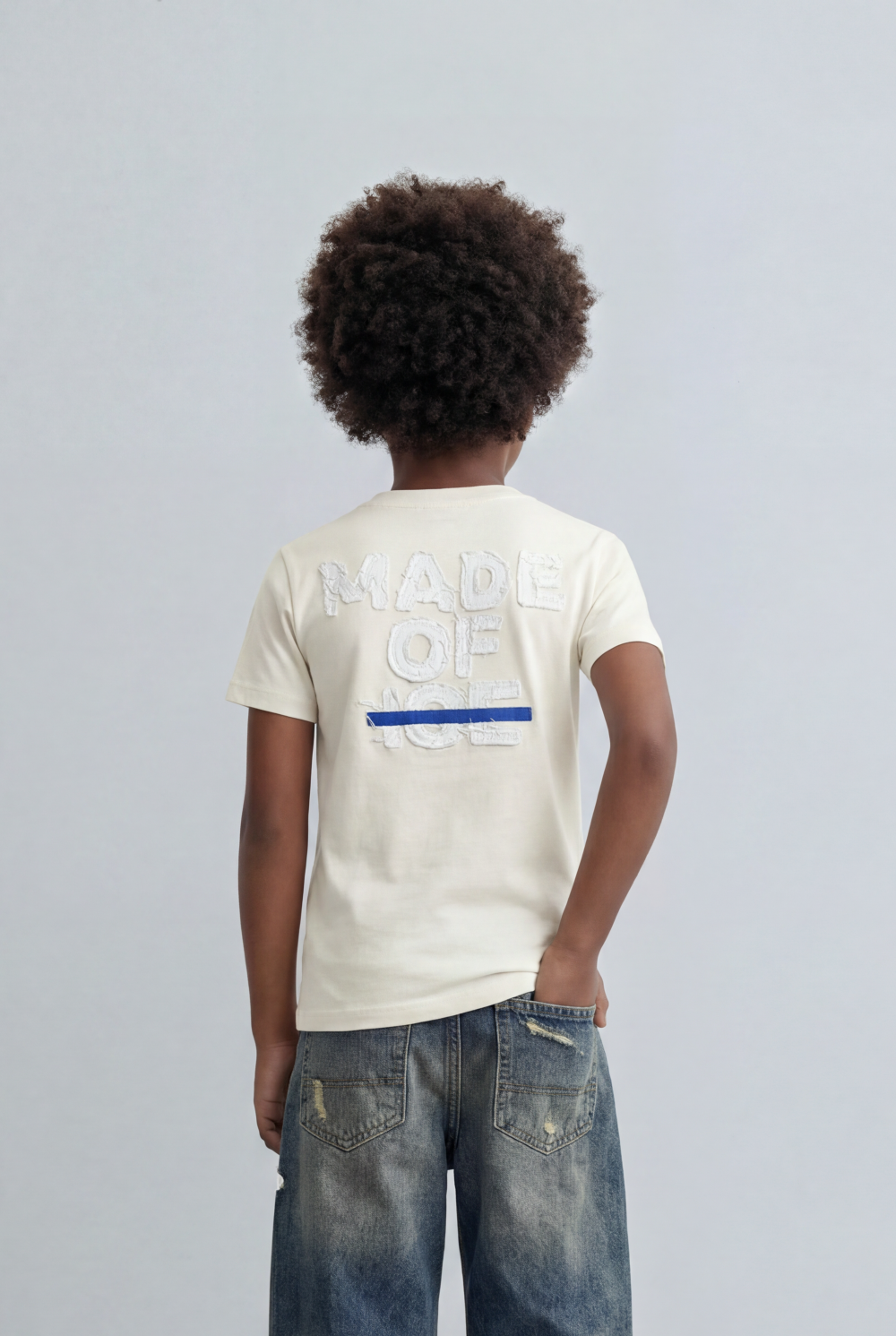 Boy's Tomato Store  T-Shirt Raised Text Graphic Detail Bold Typography