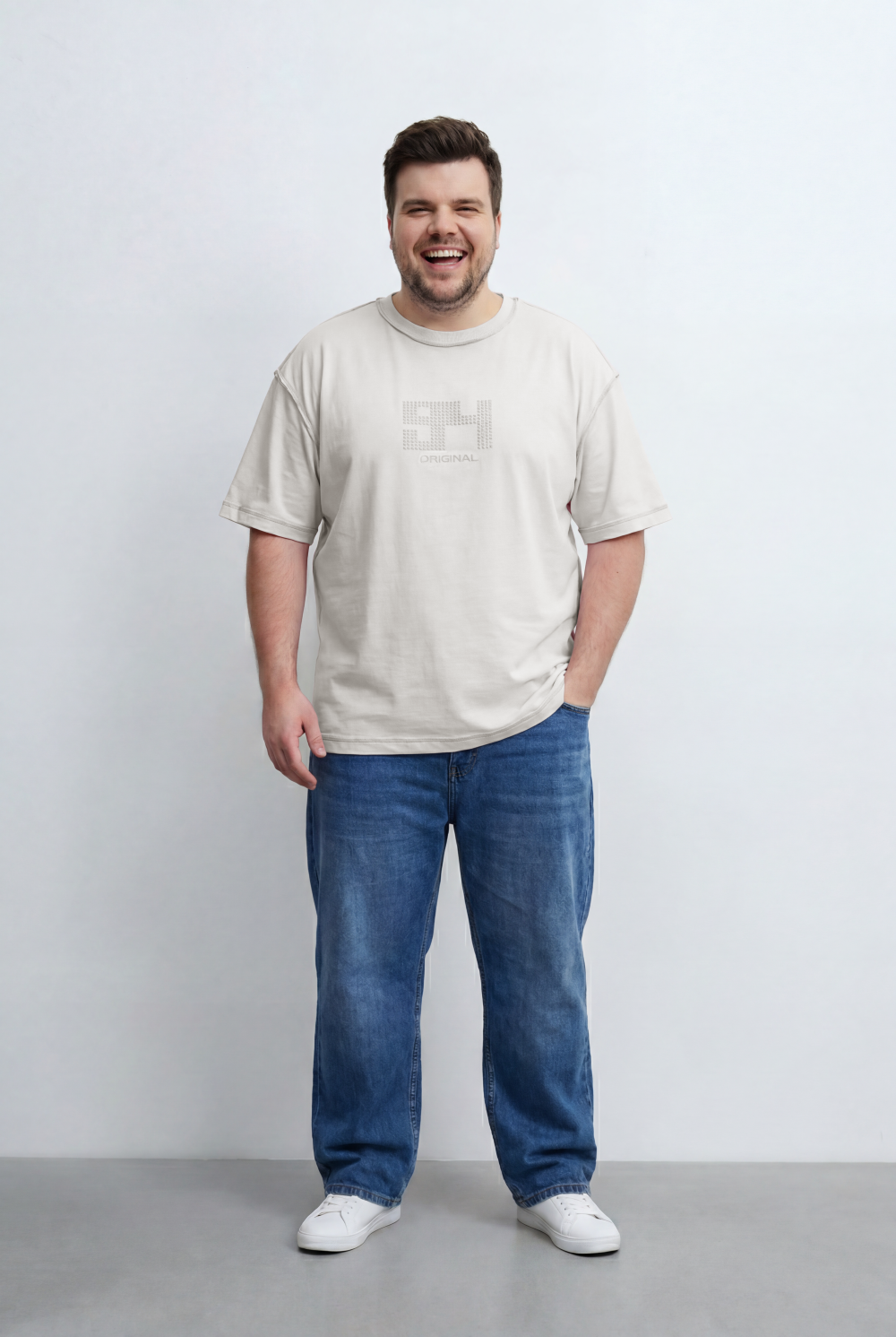 Men’s Tomato Store Big Size Graphic T-Shirt Tonal 94 Original Front Print Design Classic Crew Neck Short Sleeves