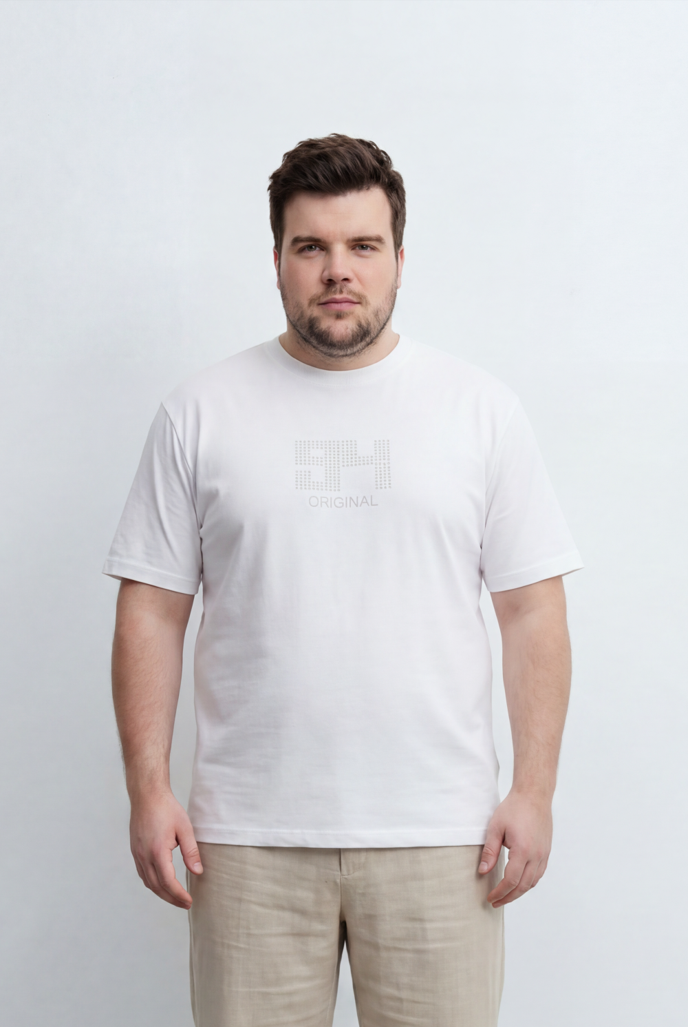 Men’s Tomato Store Big Size Graphic T-Shirt Tonal 94 Original Front Print Design Classic Crew Neck Short Sleeves