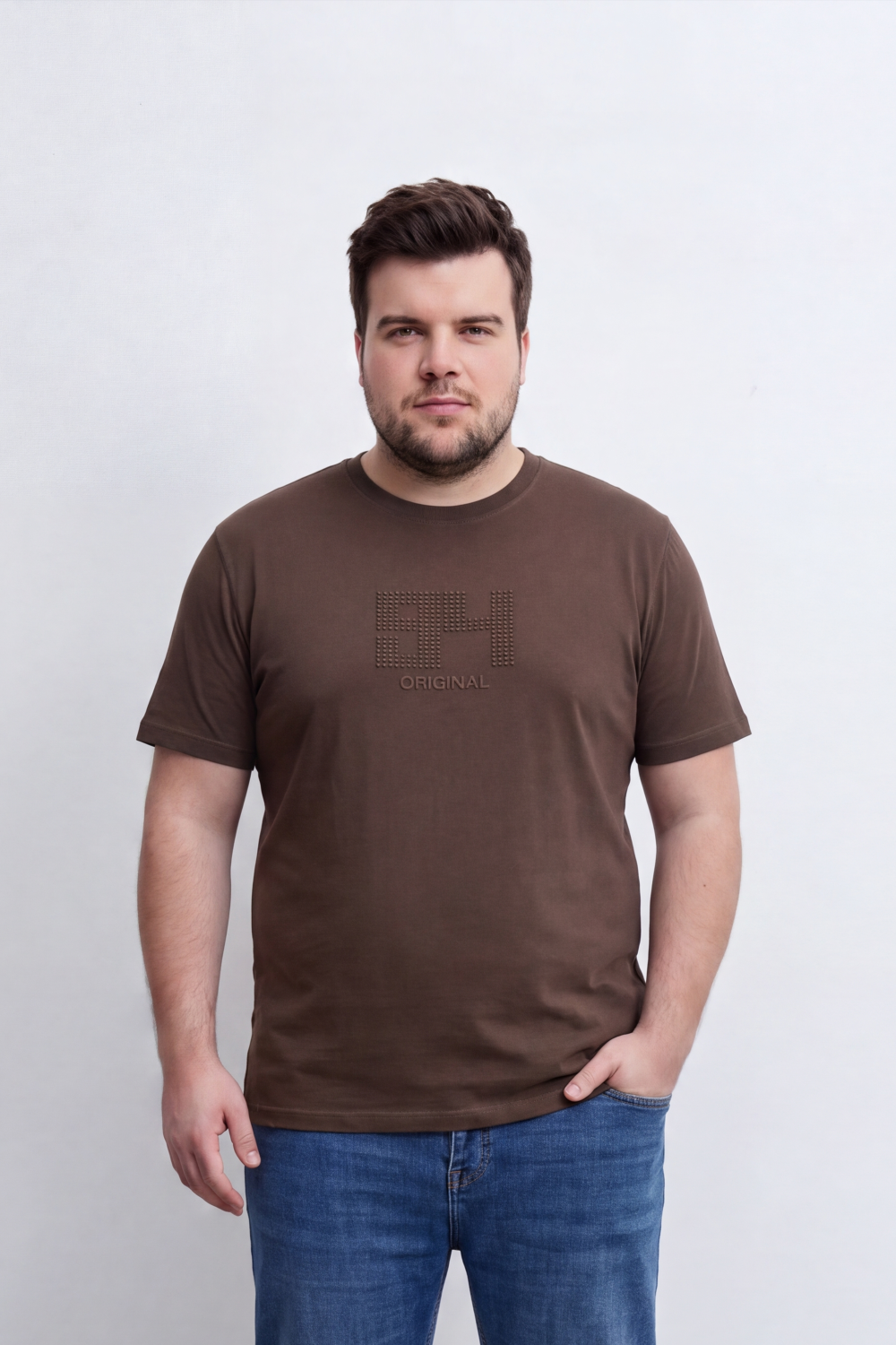 Men’s Tomato Store Big Size Graphic T-Shirt Tonal 94 Original Front Print Design Classic Crew Neck Short Sleeves