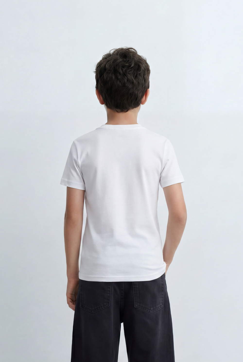 Boy's Graphic T-Shirt Textured 94 Front Artwork Classic Crew Neck Short Sleeves