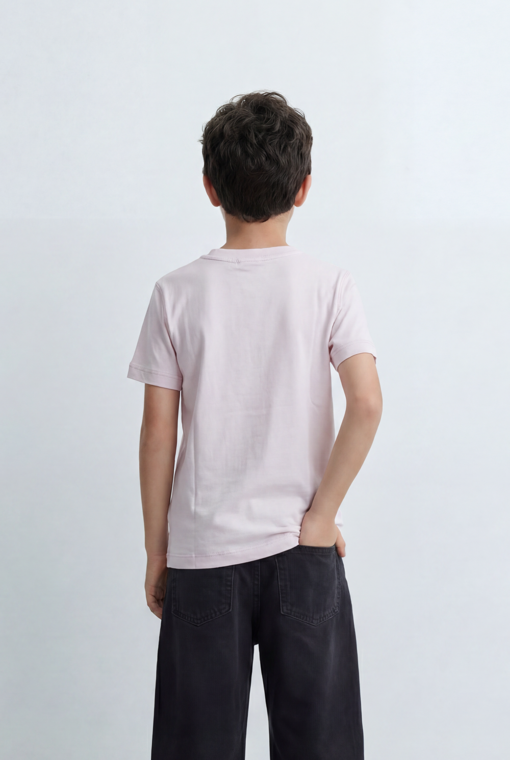 Boy's Graphic T-Shirt Textured 94 Front Artwork Classic Crew Neck Short Sleeves