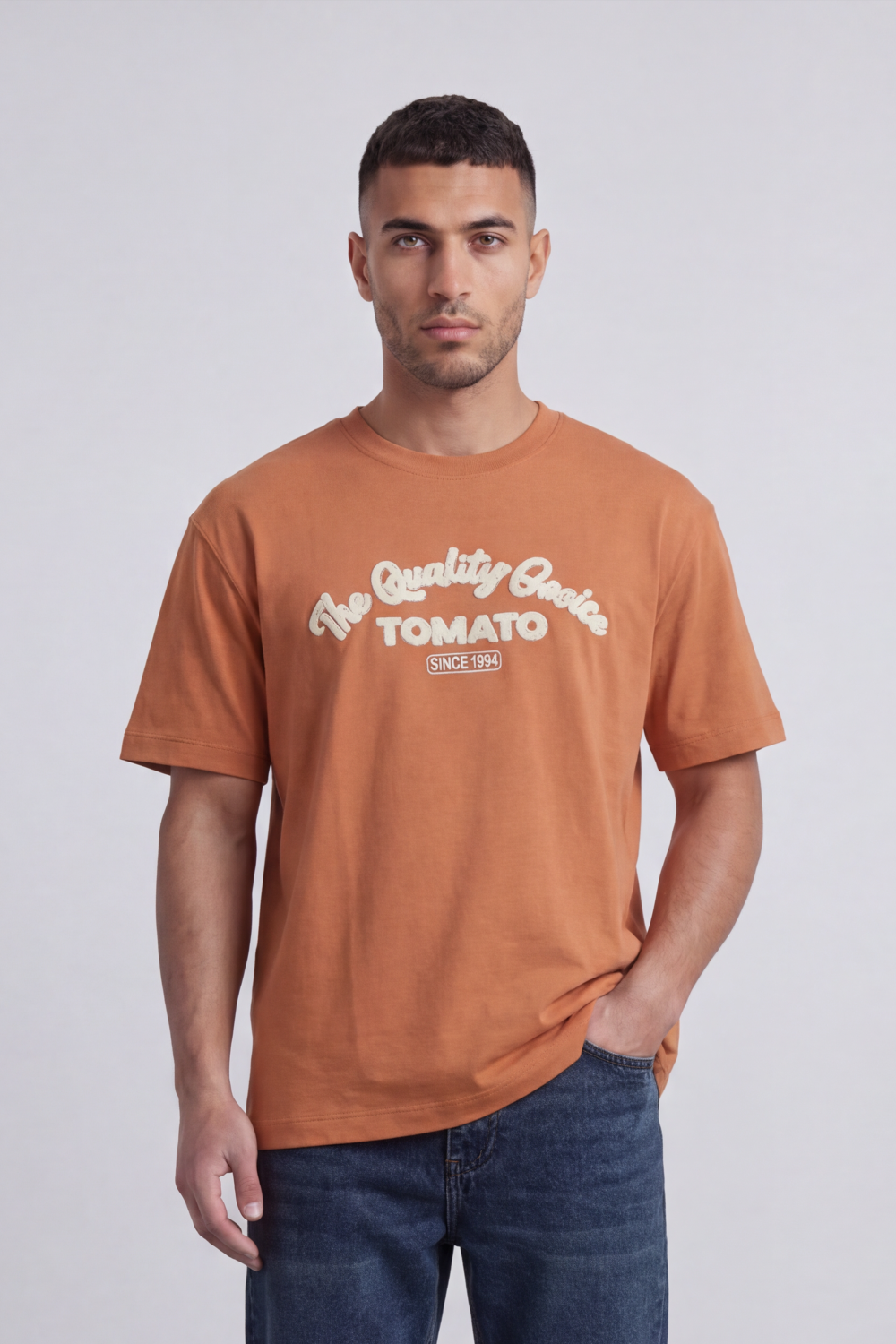 Men's Tomato Store Graphic T-Shirt Retro Quality Crew Typography Since 1994 Chest Artwork Reguler Fit