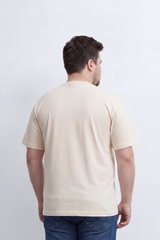 Men's Tomato Store Graphic T-Shirt Bold Freedom Chest Typography Clean Round Neck Big Size
