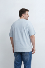 Men’s Tomato Store Big Size T-Shirt Featuring Raglan Sleeve Construction Minimal Chest Typography