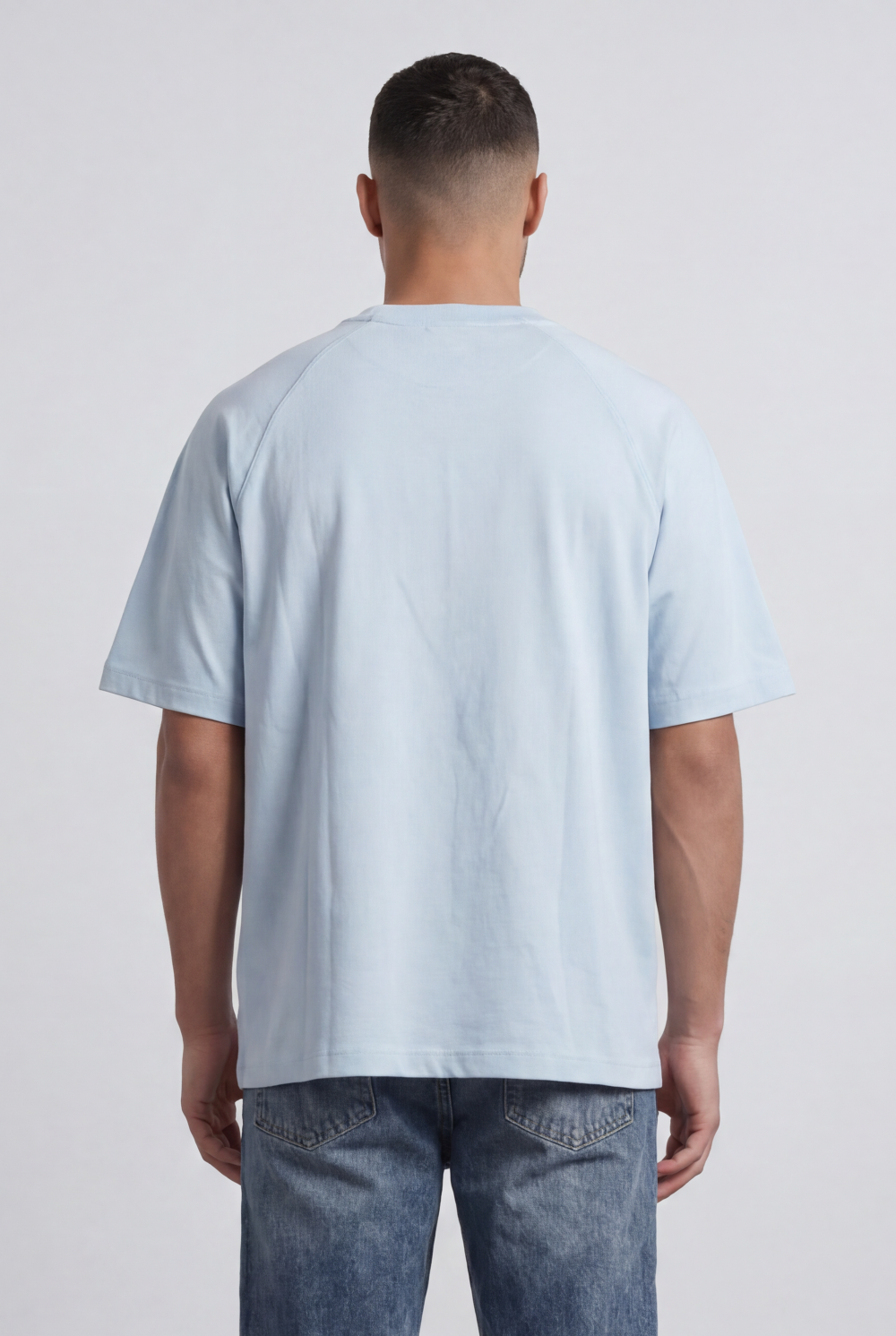 Men’s Tomato Store Regular Fit T-Shirt Rib Crew Neck Mini Neck Graphic Short Sleeves Stitch Lines