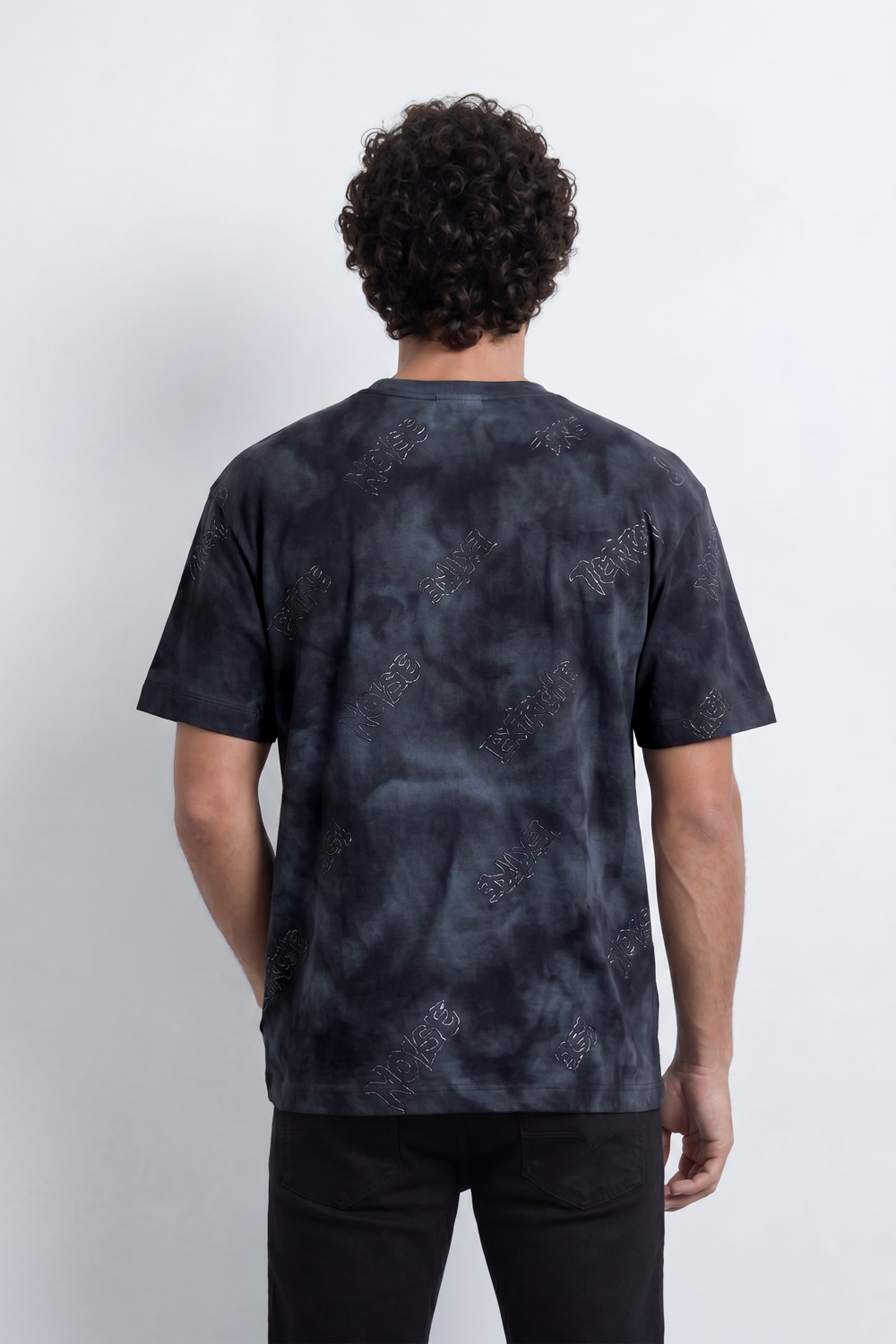 Men’s Tomato Store Sandstorm Fade T-Shirt With Allover Mineral Wash Texture Tonal Cloudy Surface Subtle Distress Marks Relaxed fit