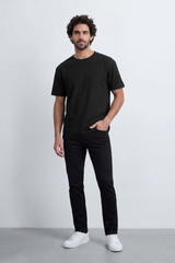 Men’s Tomato Store Shadow Ripple T-Shirt Fine Wave Texture Across The Body Plain Front Oversized Street Shape