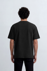 Men’s Tomato Store Shadow Ripple T-Shirt Fine Wave Texture Across The Body Plain Front Oversized Street Shape