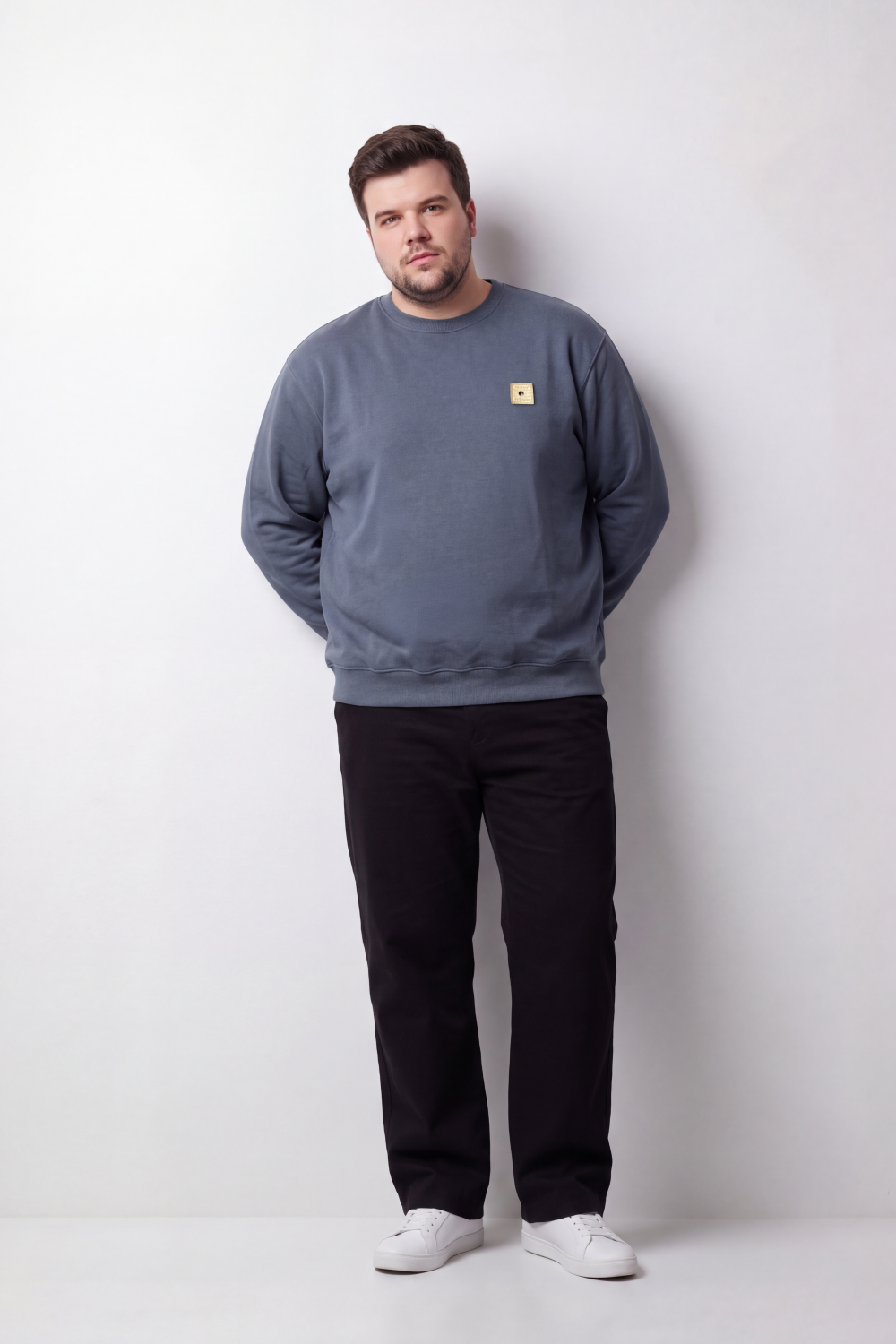 Men's Tomato Store Big Size Sweatshirt Minimal Chest Badge