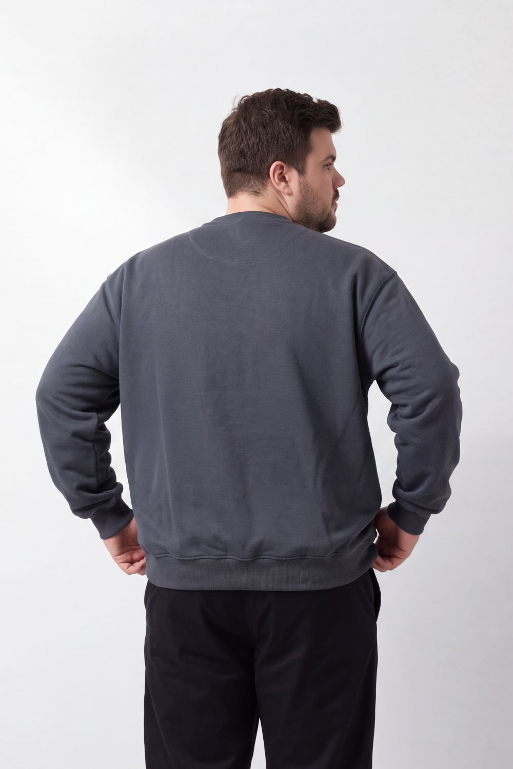 Men's Tomato Store Big Size Sweatshirt Minimal Chest Badge