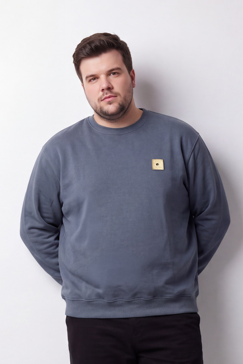 Men's Tomato Store Big Size Sweatshirt Minimal Chest Badge
