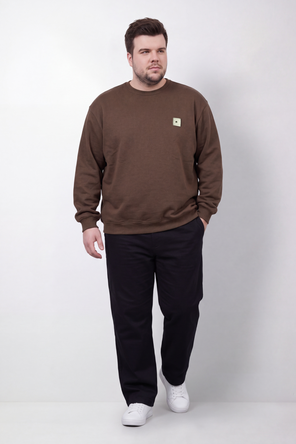 Men's Tomato Store Big Size Sweatshirt Minimal Chest Badge