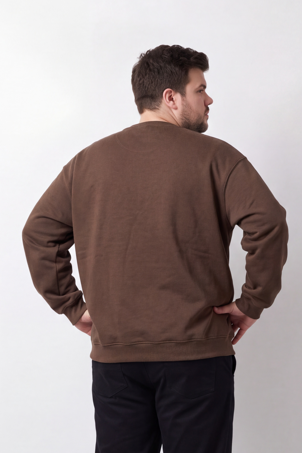 Men's Tomato Store Big Size Sweatshirt Minimal Chest Badge