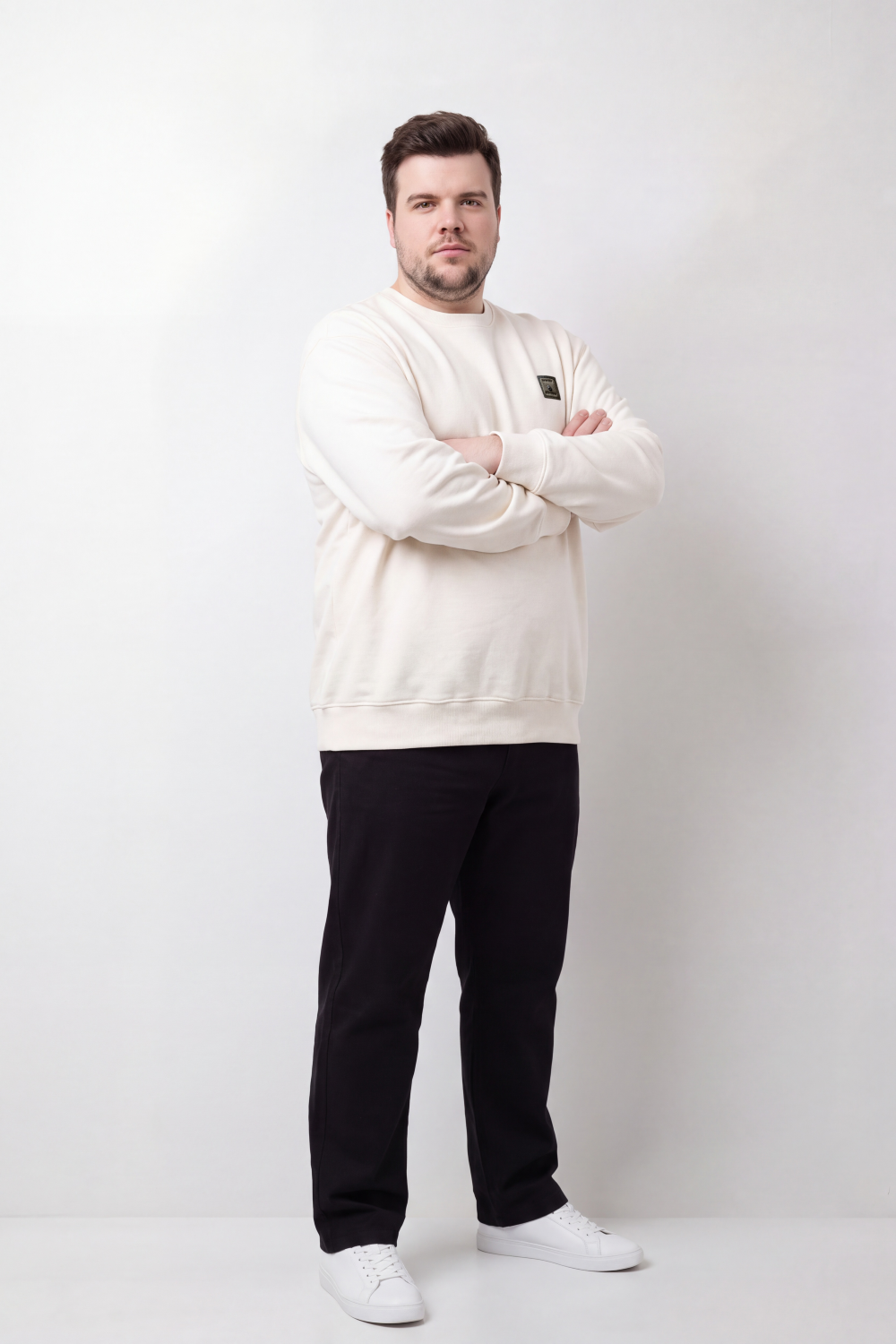 Men's Tomato Store Big Size Sweatshirt Minimal Chest Badge