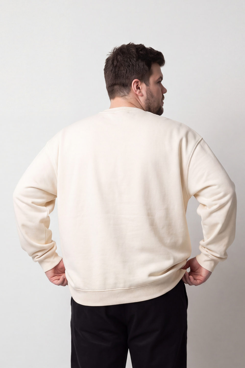 Men's Tomato Store Big Size Sweatshirt Minimal Chest Badge
