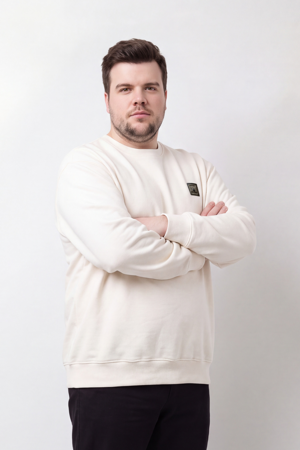 Men's Tomato Store Big Size Sweatshirt Minimal Chest Badge