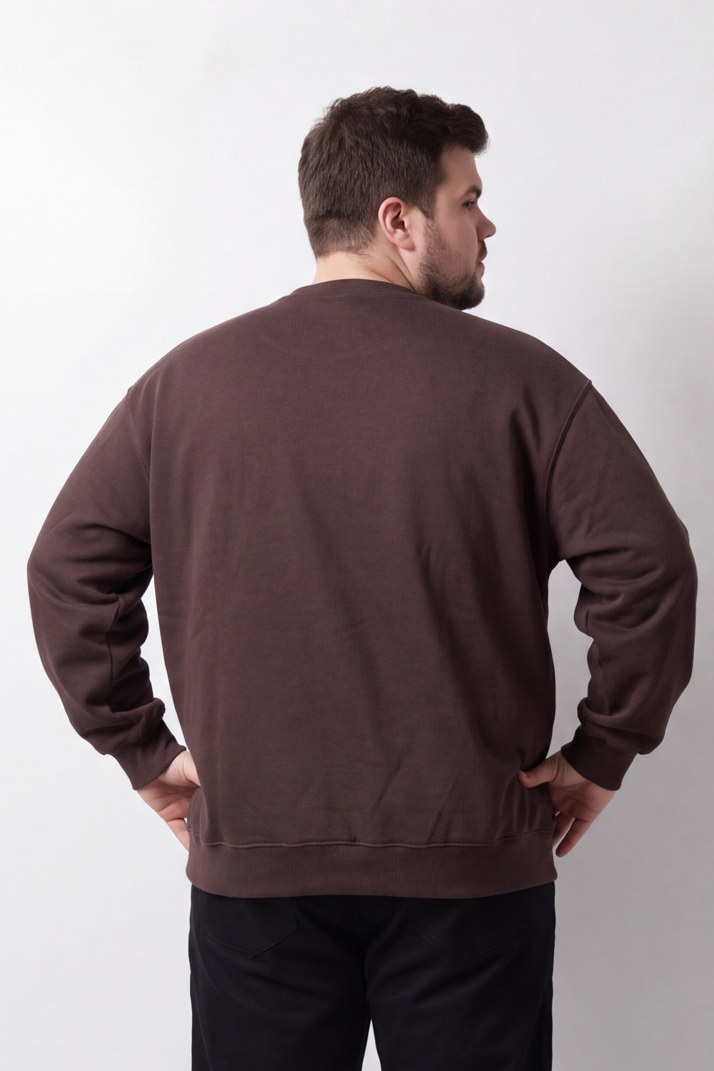 Men's Tomato Store Big Size Sweatshirt Minimal Chest Badge