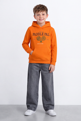 Boy's Tomato Store Winter Soft Fleece Sweatshirt Slim Fit Hood Paddle Pal Tennis Graphic