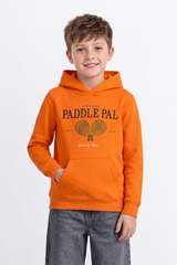 Boy's Tomato Store Winter Soft Fleece Sweatshirt Slim Fit Hood Paddle Pal Tennis Graphic
