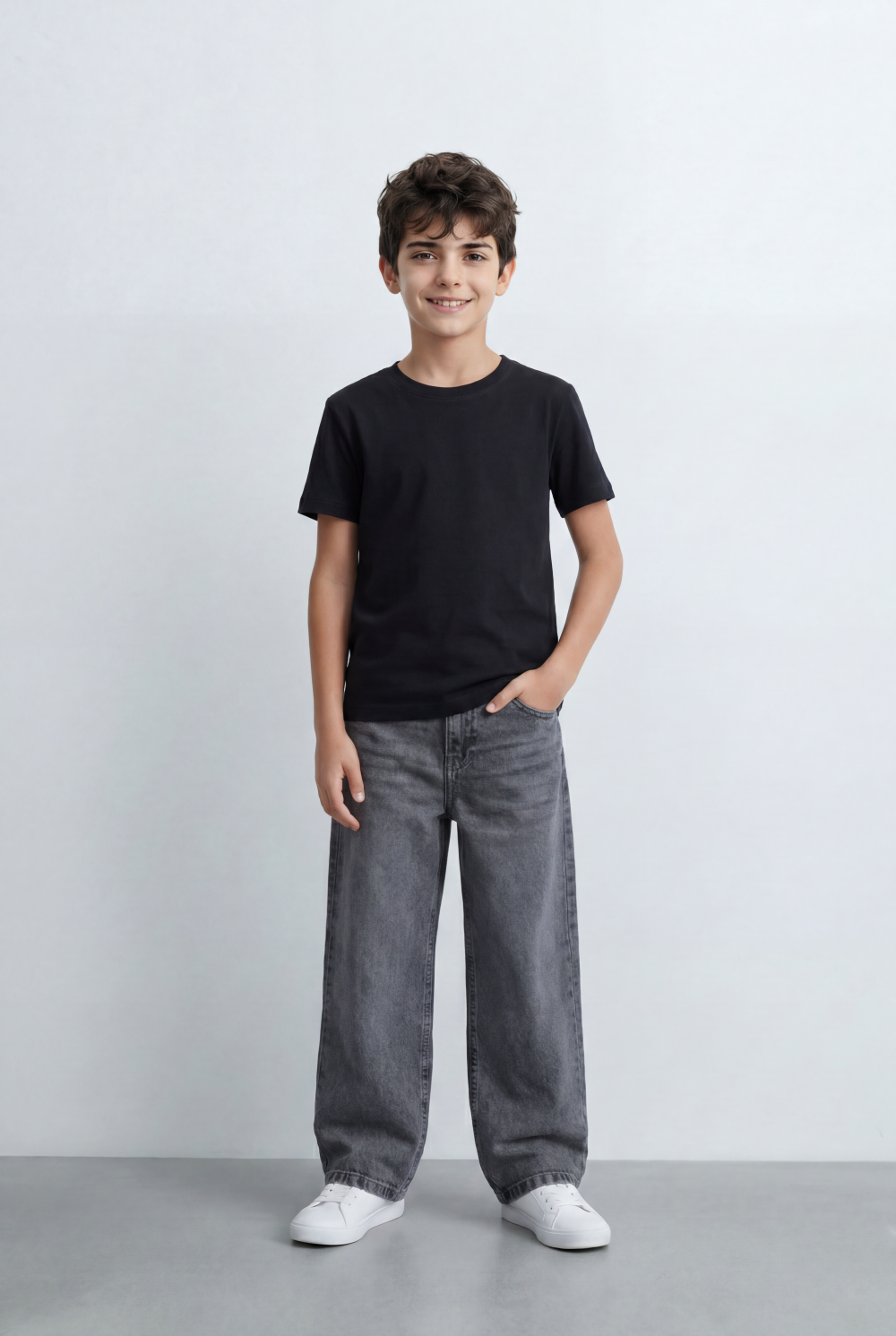 Boy’s Tomato Store Essential T-Shirt Clean Minimal Design Regular Fit Silhouette Everyday Versatility
