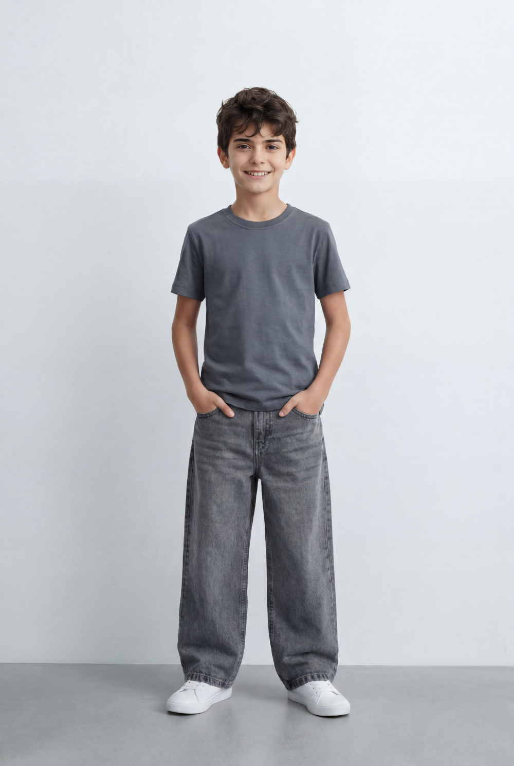 Boy’s Tomato Store Essential T-Shirt Clean Minimal Design Regular Fit Silhouette Everyday Versatility