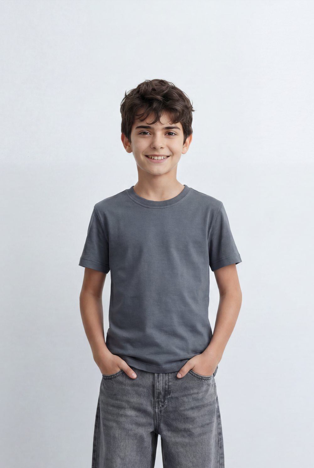 Boy’s Tomato Store Essential T-Shirt Clean Minimal Design Regular Fit Silhouette Everyday Versatility