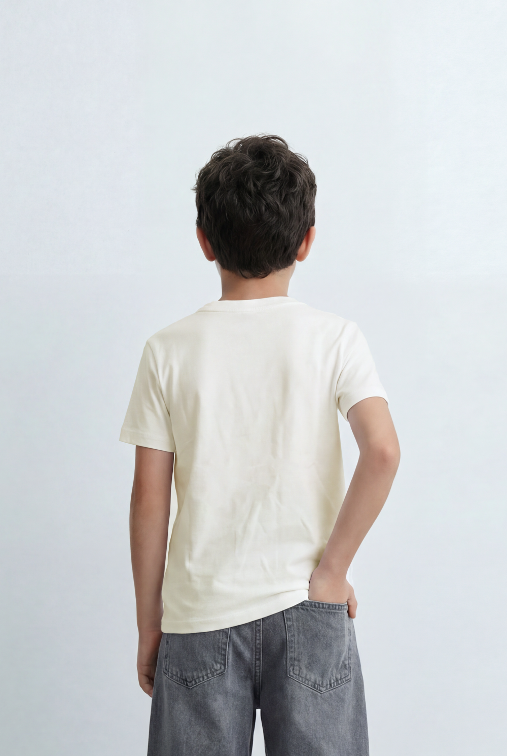 Boy’s Tomato Store Essential T-Shirt Clean Minimal Design Regular Fit Silhouette Everyday Versatility