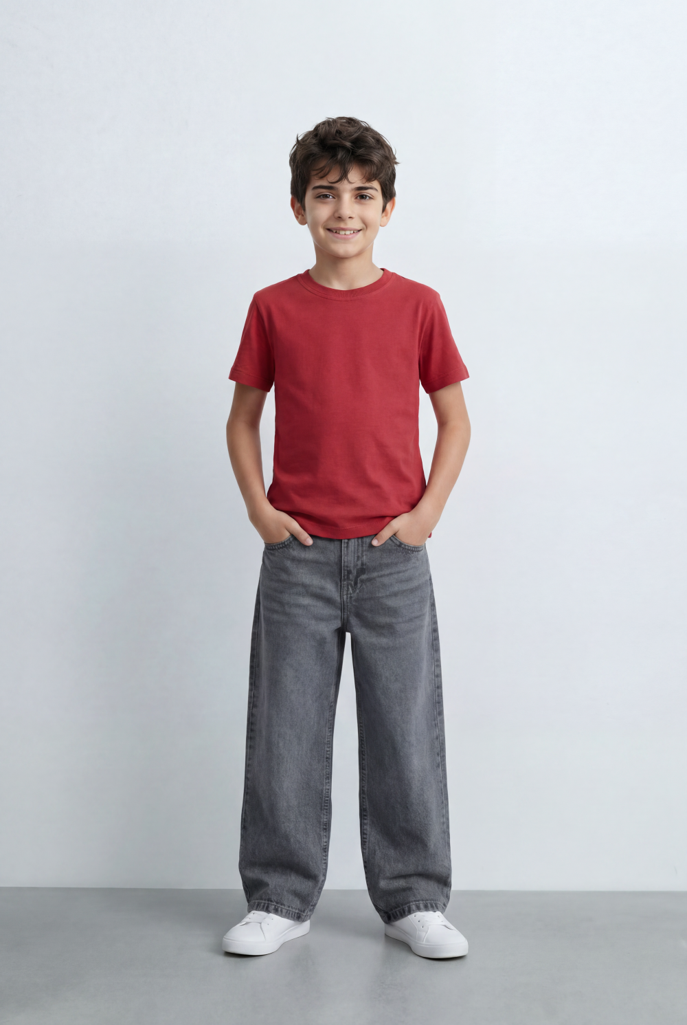 Boy’s Tomato Store Essential T-Shirt Clean Minimal Design Regular Fit Silhouette Everyday Versatility