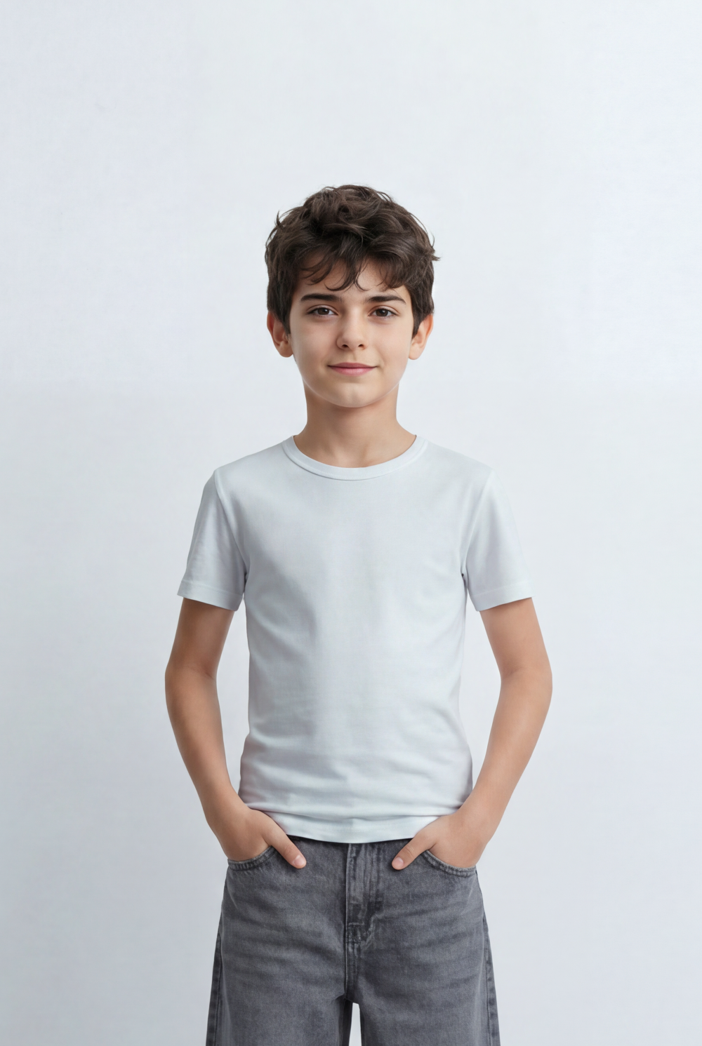 Boy’s Tomato Store Essential T-Shirt Clean Minimal Design Regular Fit Silhouette Everyday Versatility